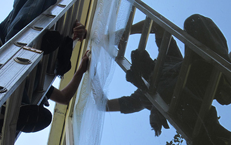 Wonder how we clean windows? <br>This is a step-by-step illustration of our cleaning process.